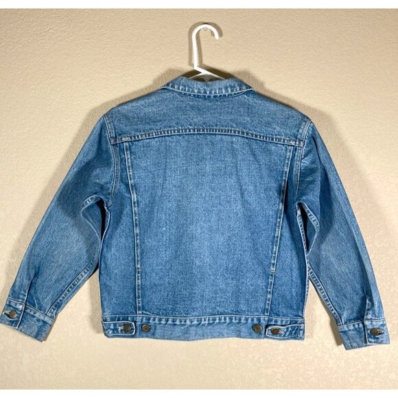Vintage GUESS George Marciano Denim Trucker Jacket 90's Youth Unisex - Picture 8 of 10